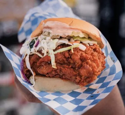 Hotboys Nashville hot chicken sandwich
